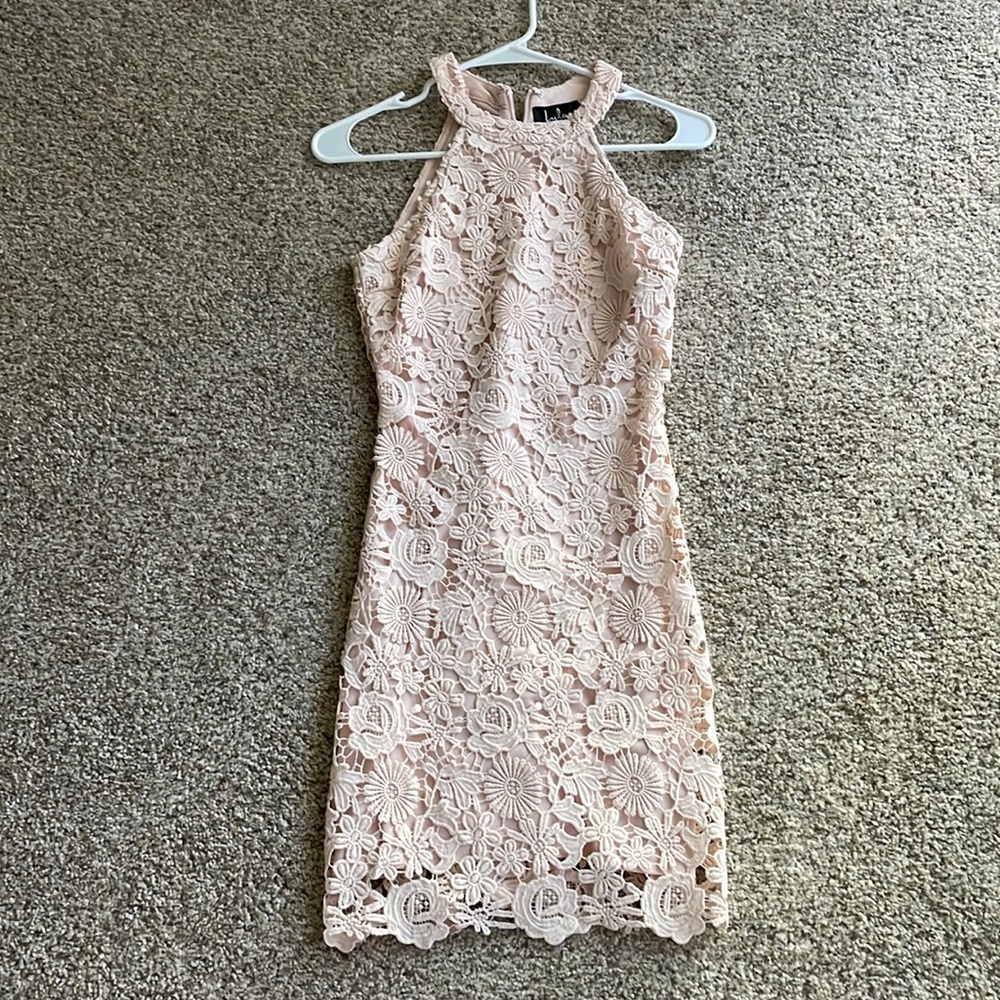 Lulu’s Lace Bodycon Dress - XS, Pink